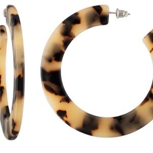 Machete Blind Tortoise Hoop earrings. Brand new